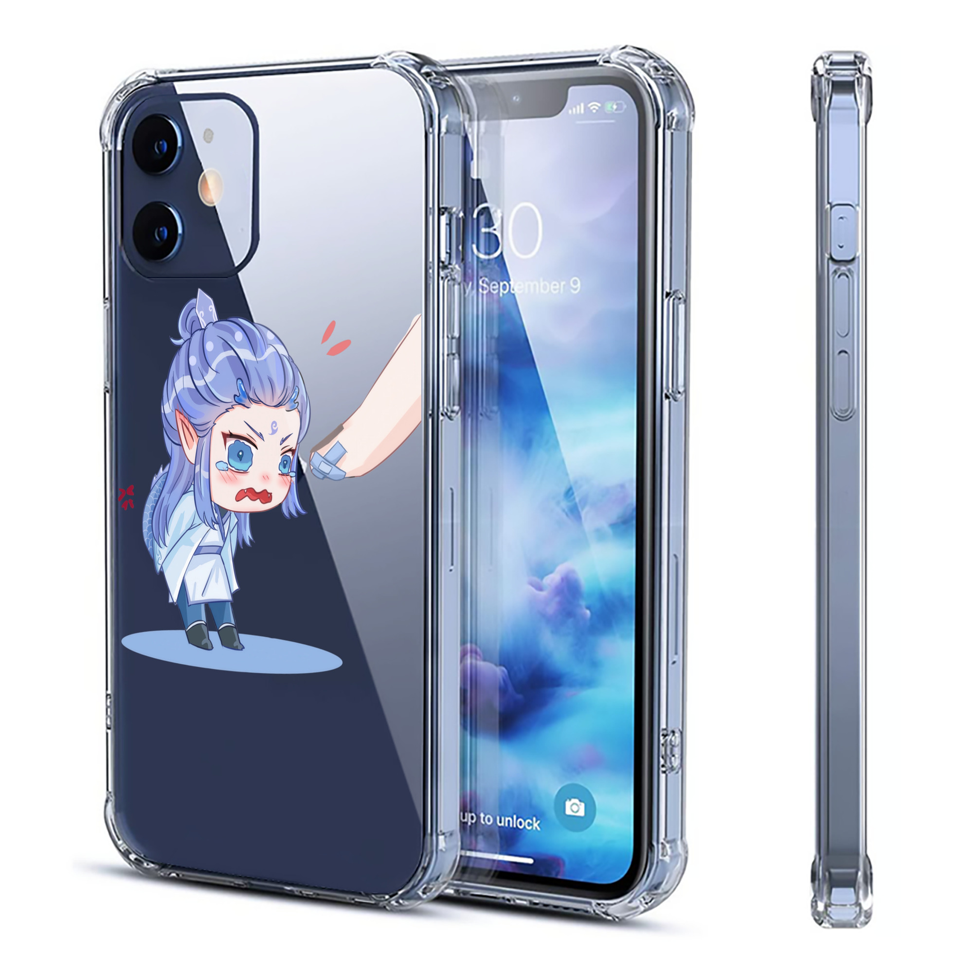 （画像用） Ne Zha 2 ナタ 魔童の大暴れ 【iPhone 12シリーズ対応】透明スマホケース（クリアソフトケース）